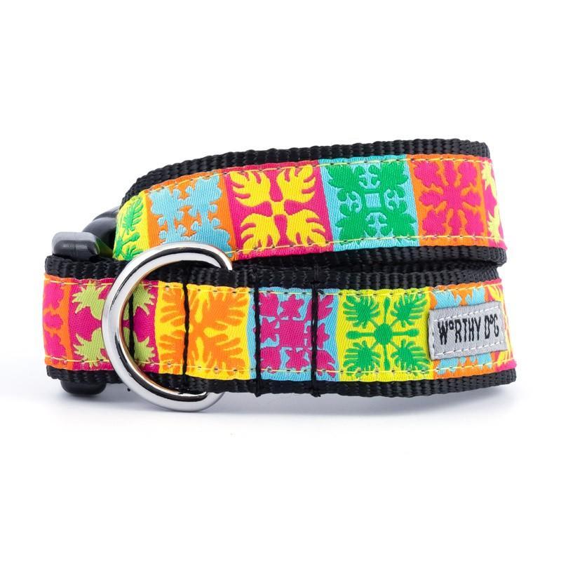 Hawaiian Patchwork Dog Collar