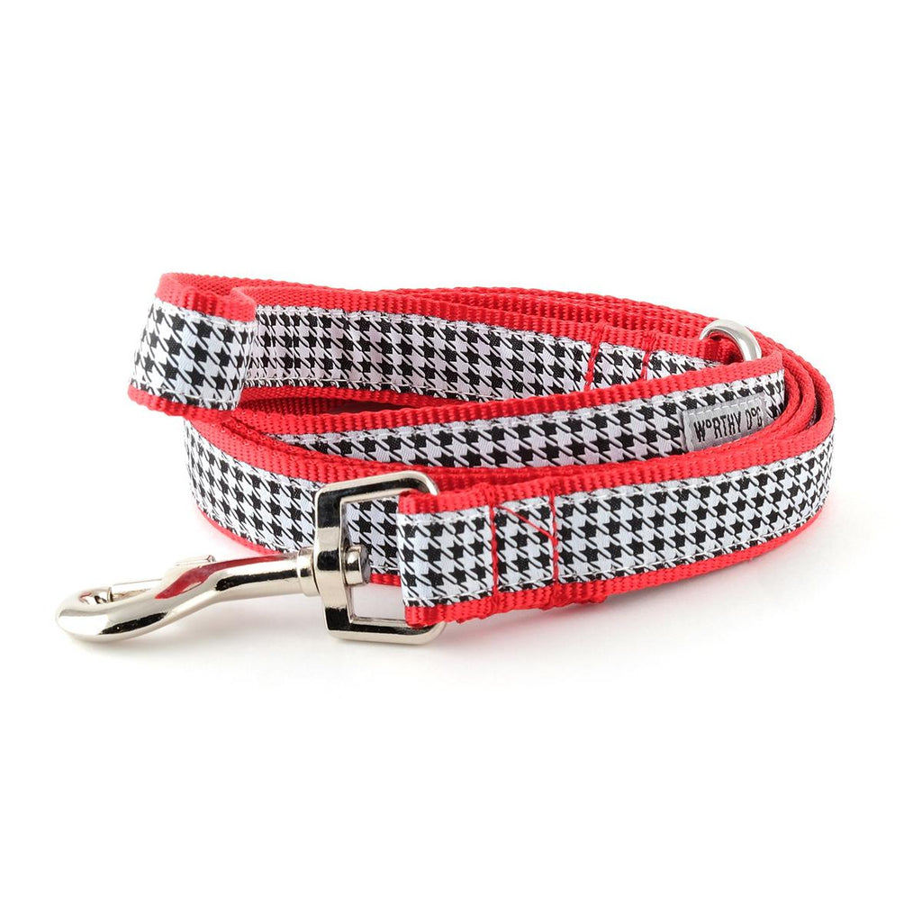 Houndstooth B/W Dog Collar